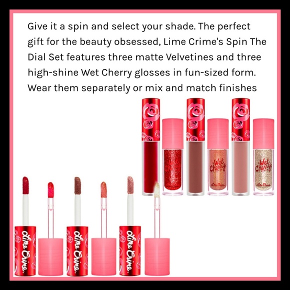 New! Lime Crime Spin the Dial Lip Set - Picture 3 of 4
